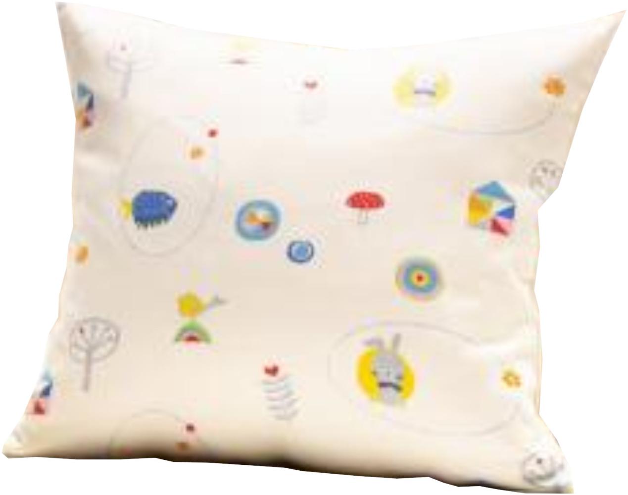 Cotonea Bio-Baumwolle Satin-Kissenbezug kbA Meister Hase 40x60 cm Bild 1