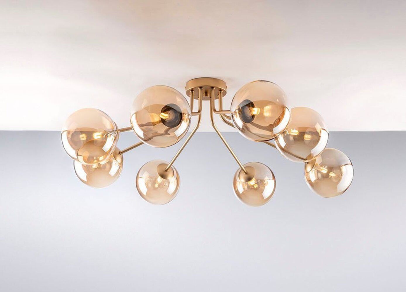 Luce Design Neptun 9120 PL8 GO Deckenleuchte 8-flammig ECO Light Bild 1