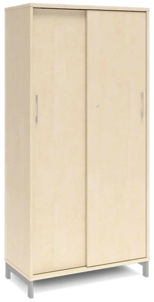 Büroschrank DNA 800x1660 mm Birke/Weiß 4A4 Bild 1