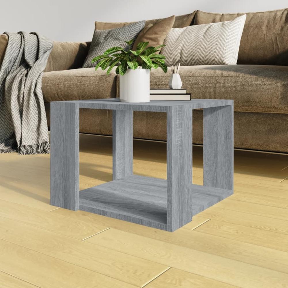 vidaXL Couchtisch Grau Sonoma 40x40x30 cm Holzwerkstoff 815169 Bild 1