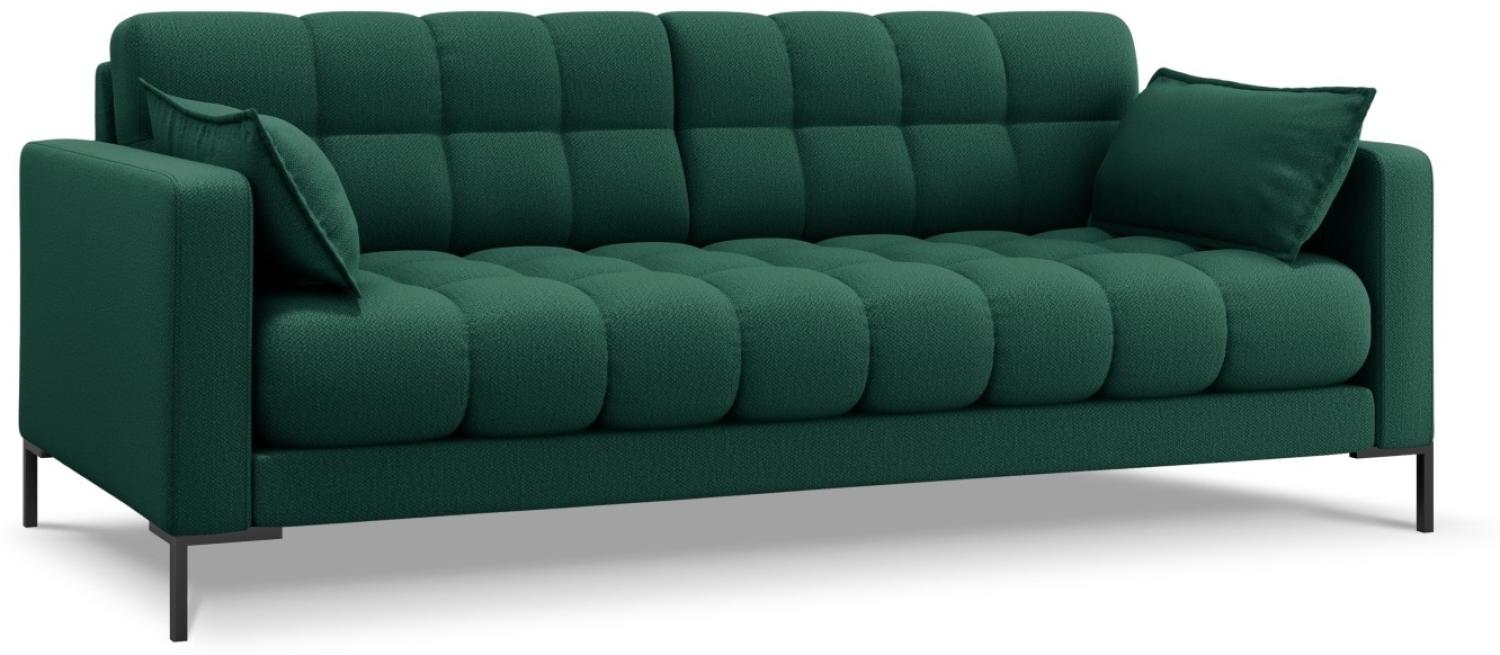 Micadoni 4-Sitzer Sofa Mamaia | Bezug Green | Beinfarbe Black Metal Bild 1