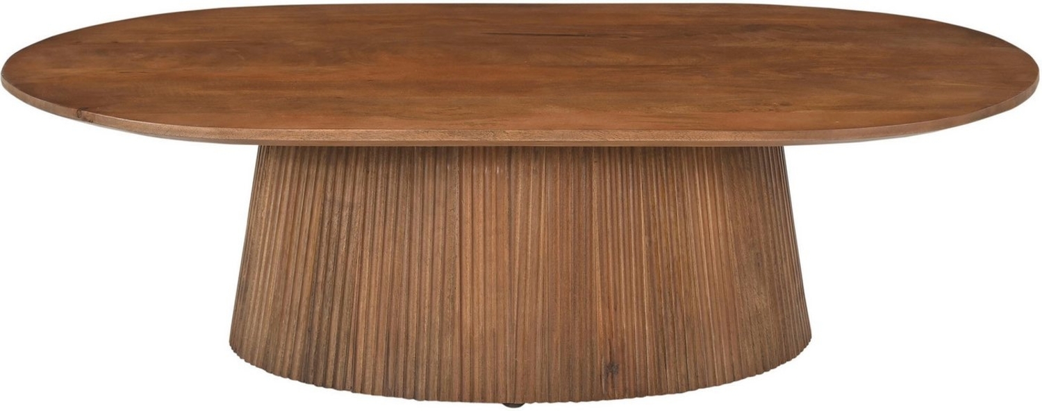 SIT Couchtisch MANGO NATURAL, mit Sockelfuß im Lamellendesign Bild 1