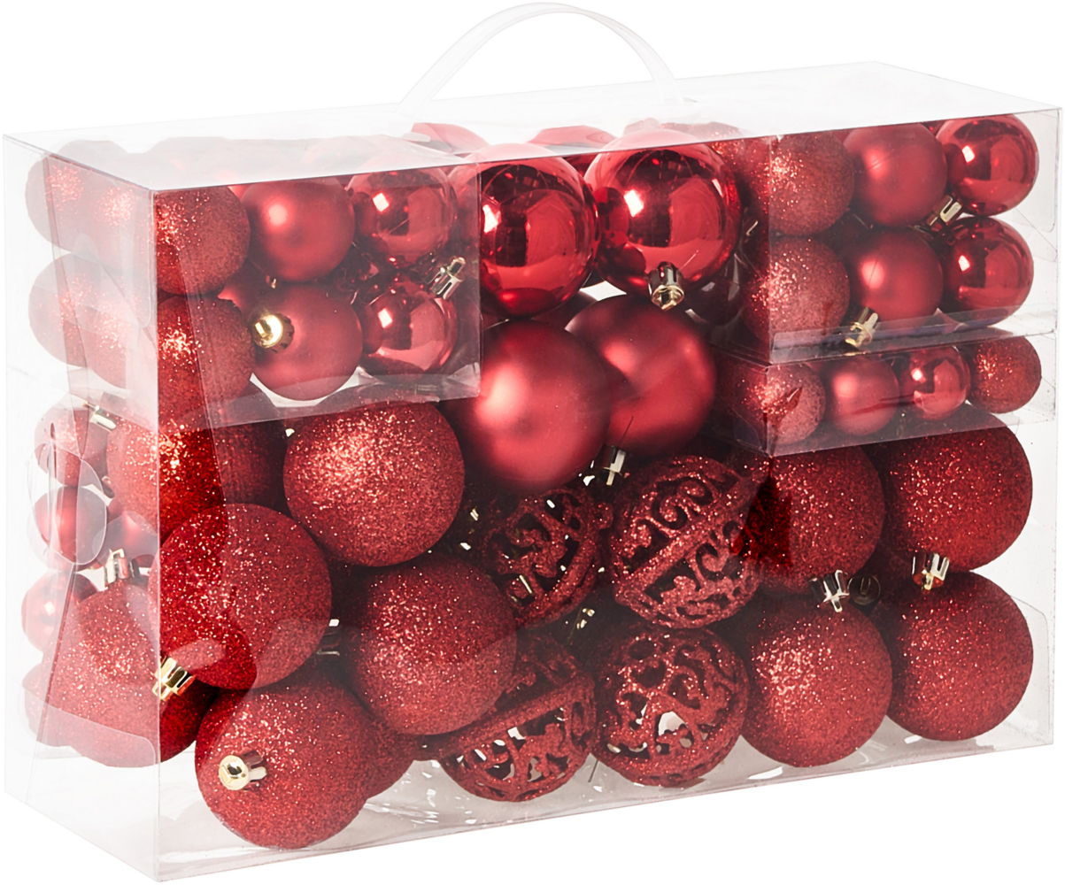 Weihnachtskugel 100er Set VANERN Rot Bild 1