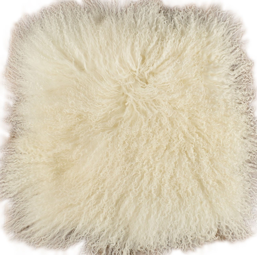 KUHFELL online & NOMAD Sitzkissen Tibet Lammfell Stuhlkissen Sitz Auflagen in diversen Farben Bild 1