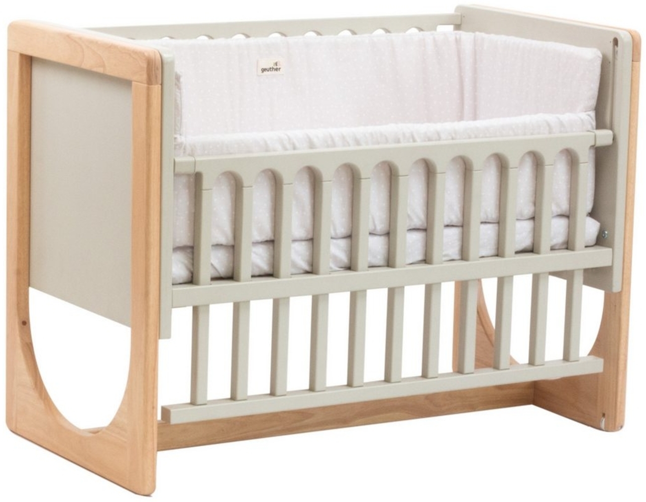 Geuther Beistellbett HATO Babybett in Natur, 4-in-1 Bild 1