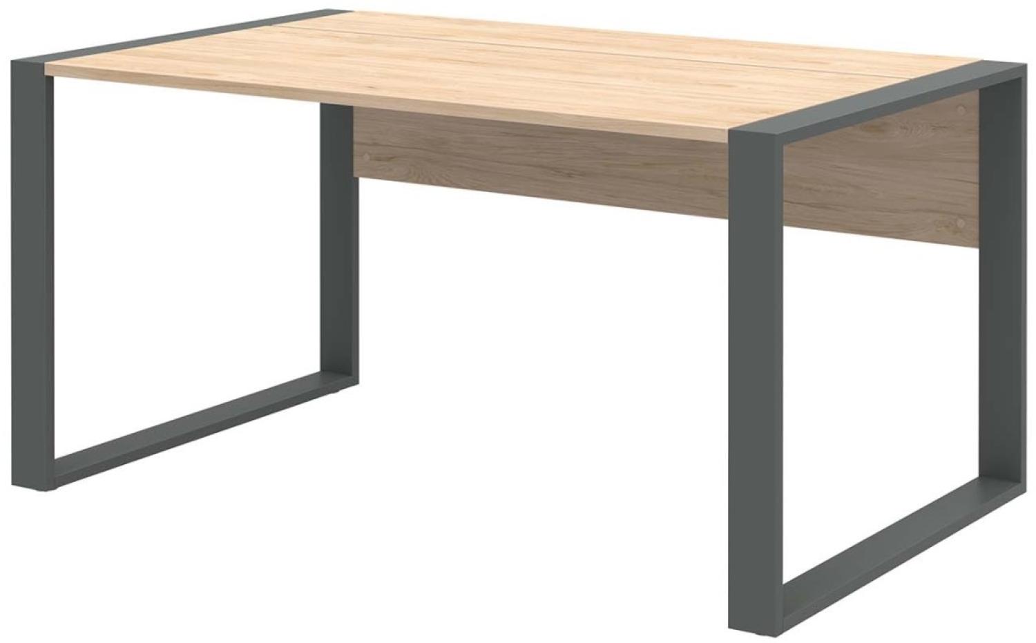 Schreibtisch - 150x80cm - Hickory Bild 1