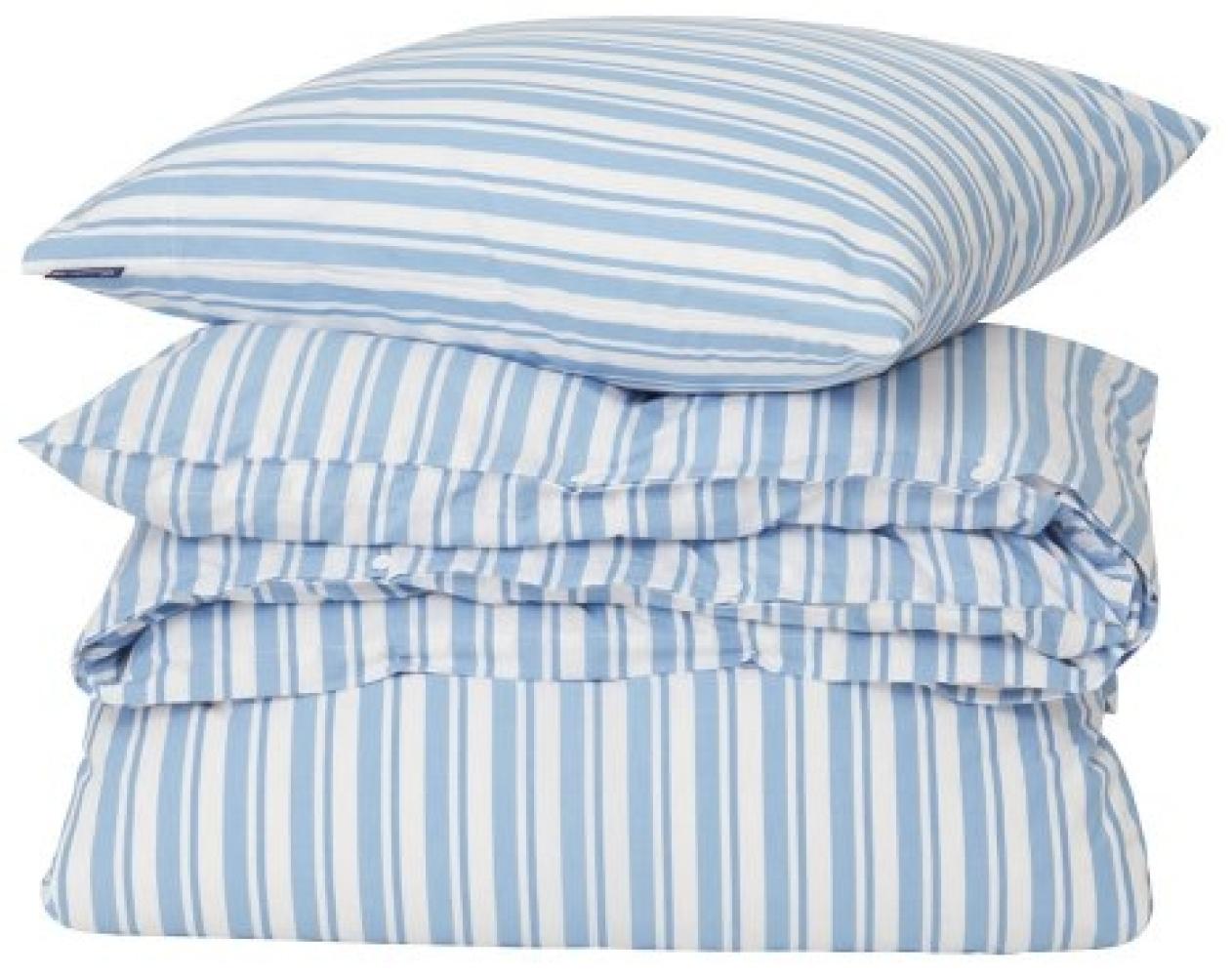 LEXINGTON Bettwäsche-Set Striped Cotton Poplin White/Blue (135x200/80x80 cm) 12420001-1600-S105 Bild 1