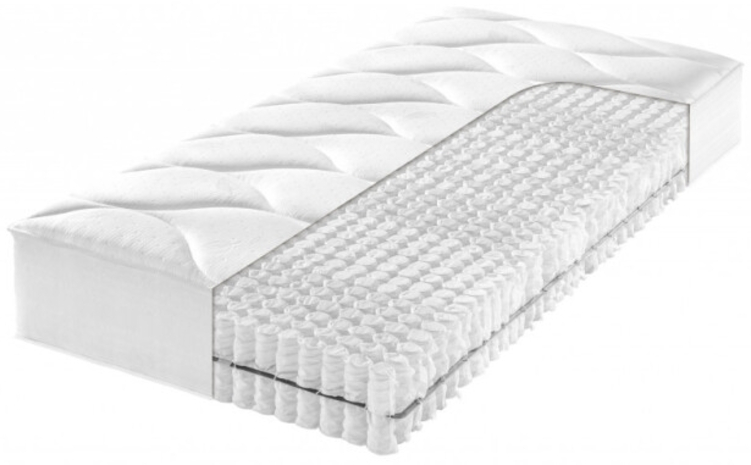 Tonnentaschenfederkern Matratze 22 cm - TTFK 7-Zonen - f.a.n. Saphir 1.000 T 90x200 cm-H2=mittel Bild 1