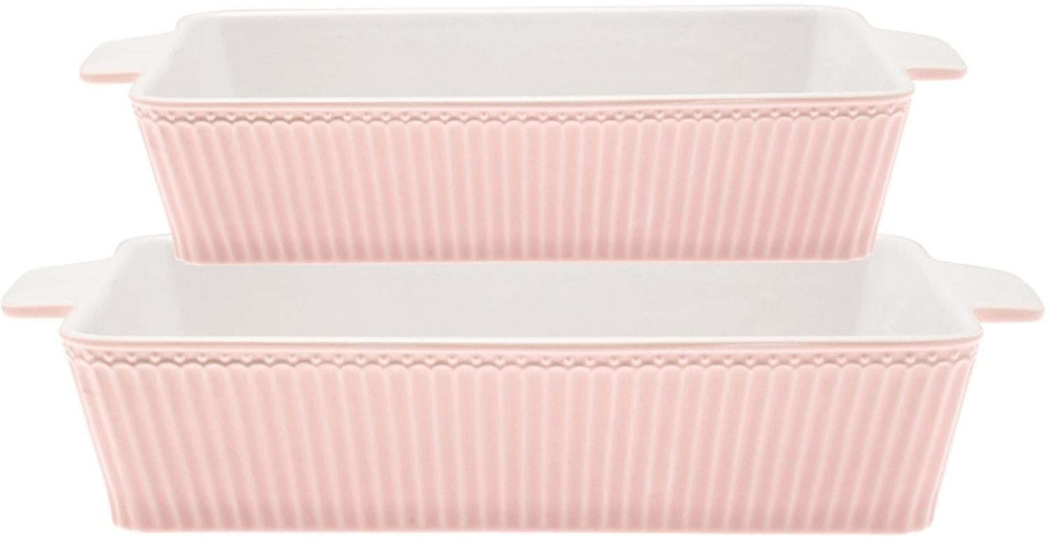 Greengate Alice Auflaufform pale pink Set2 Bild 1