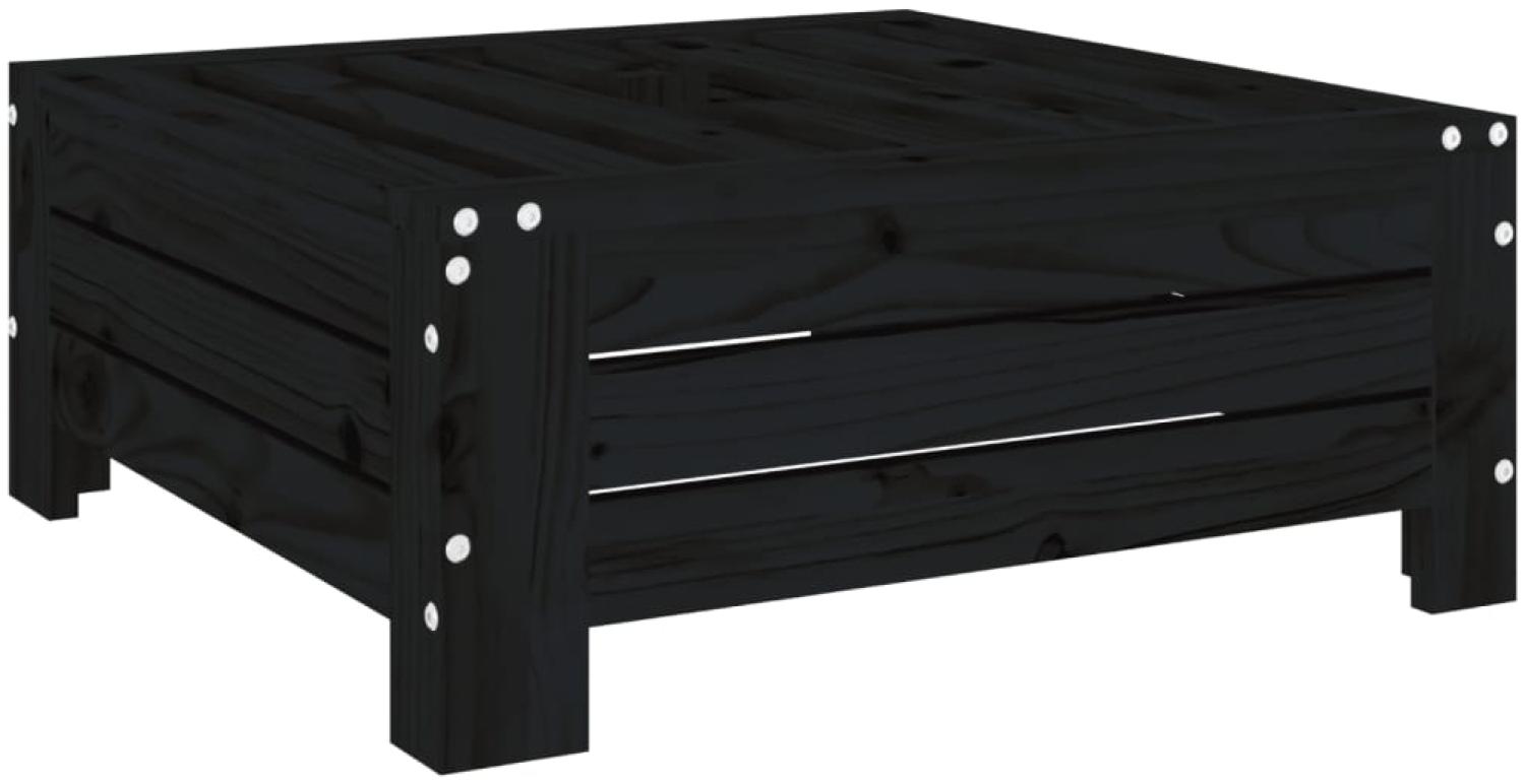 vidaXL Verkleidung für Sonnenschirmständer Schwarz Massivholz Kiefer 825335 Bild 1