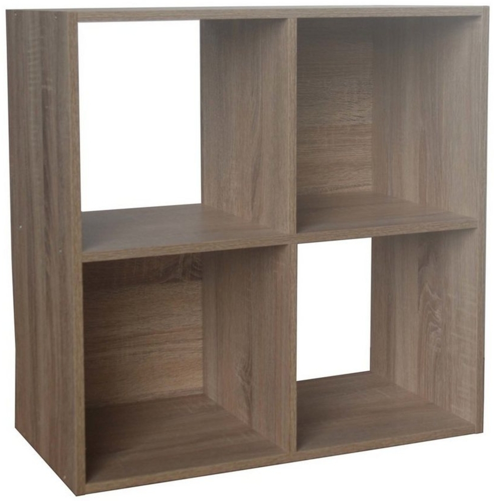 HTI-Living Standregal Regal Sonoma Thekla 60x60, Stück, Standregal Bücherregal Raumteiler 4 Regalfächer Bild 1