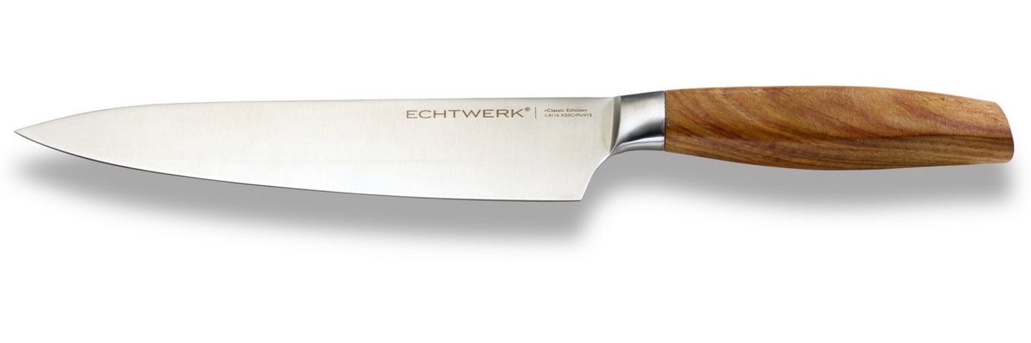 ECHTWERK Kochmesser Classic Edition, Küchenmesser, Edelstahl, Klingenlänge 20 cm, Griff aus Akazienholz Bild 1
