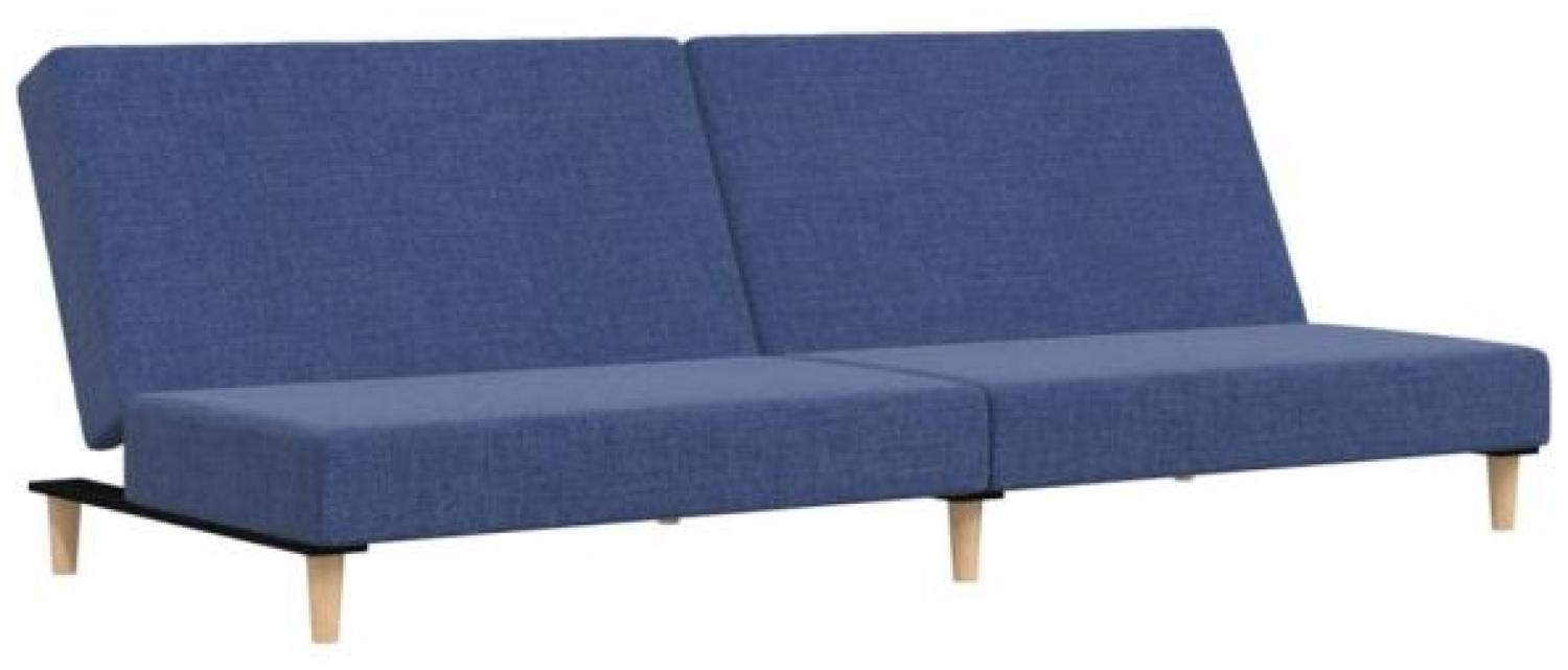 vidaXL Tagesbett 2-Sitzer Blau Stoff [337280] Bild 1