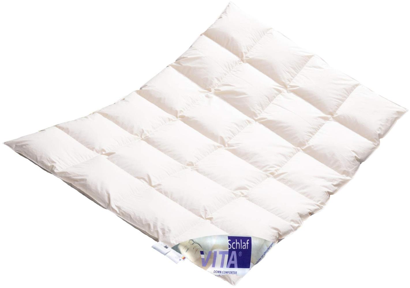 VitaSchlaf® W6- WILDENTE MEGA WARM Daunendecke Premium Daunenbett Made in Germany Since 1947 Große Größen (200x200cm) Bild 1