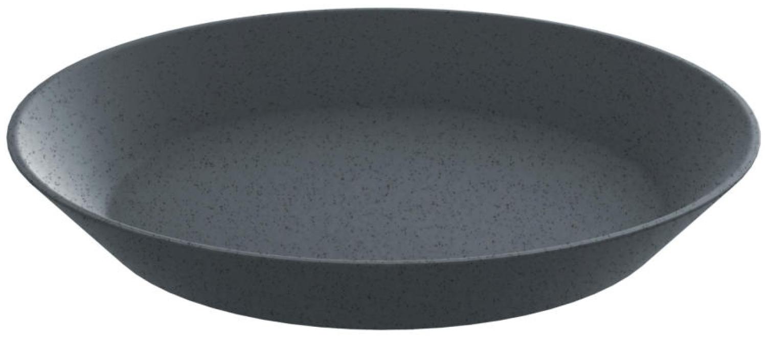 Koziol Tiefer Teller Connect, Suppenteller, Servierteller, Thermoplastischer Kunststoff, Organic Deep Grey, 24 cm, 3143673 Bild 1