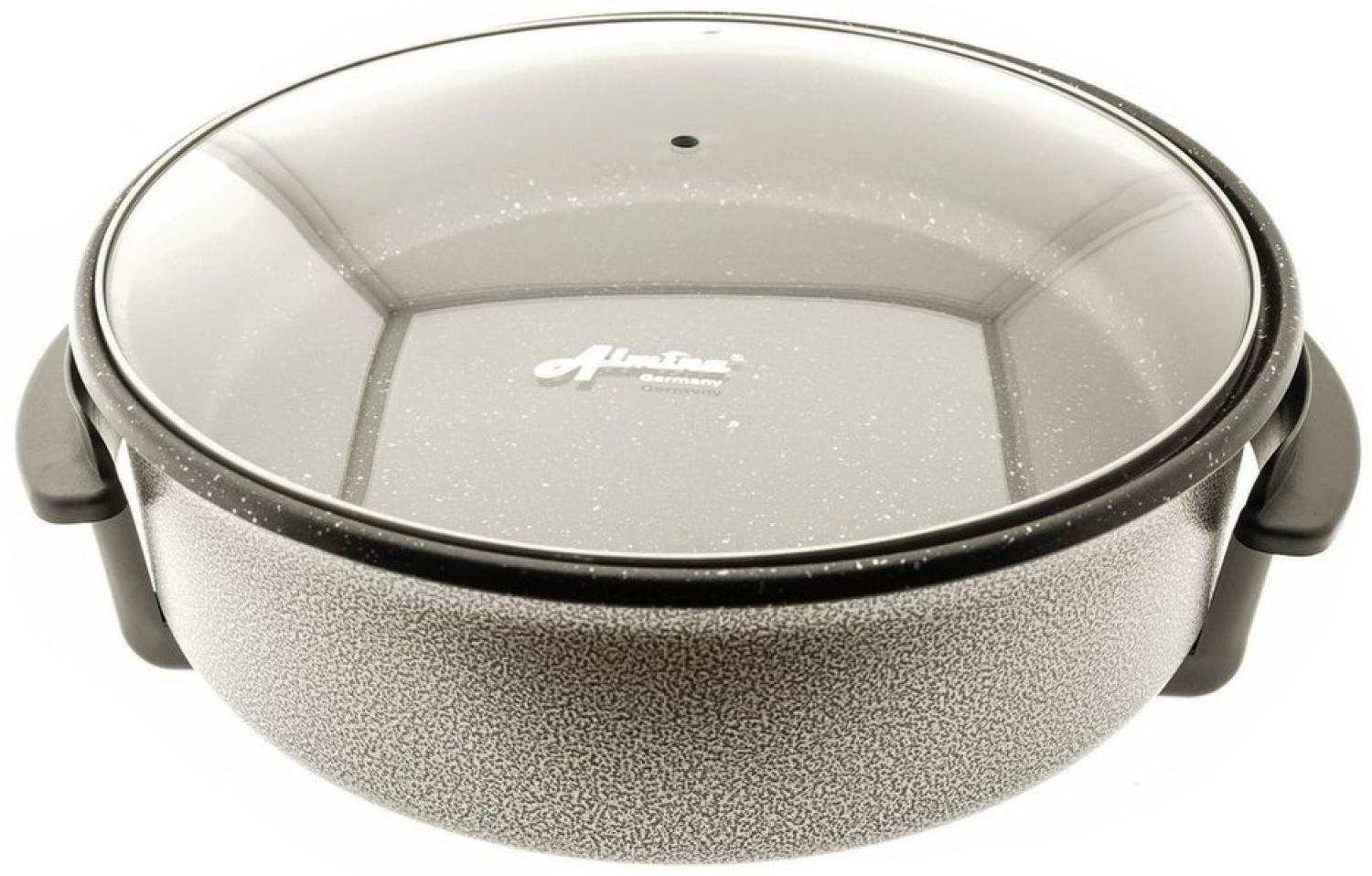 Almina Elektrische Pizzapfanne Elektrische Ceramic Pizzapfanne Partypfanne 36/42cm 1500 Watt Bild 1