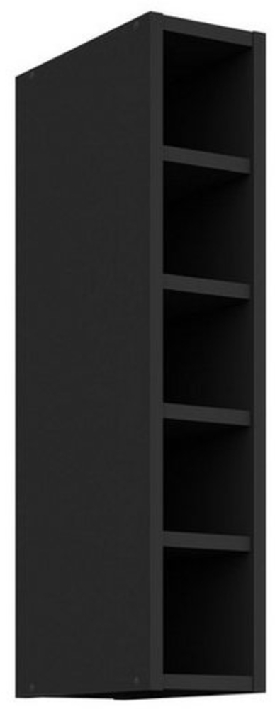 Hängeschrank Regal 15 cm Schwarz matt Küchenzeile Küche SIENA / MONZA / ARONA Bild 1