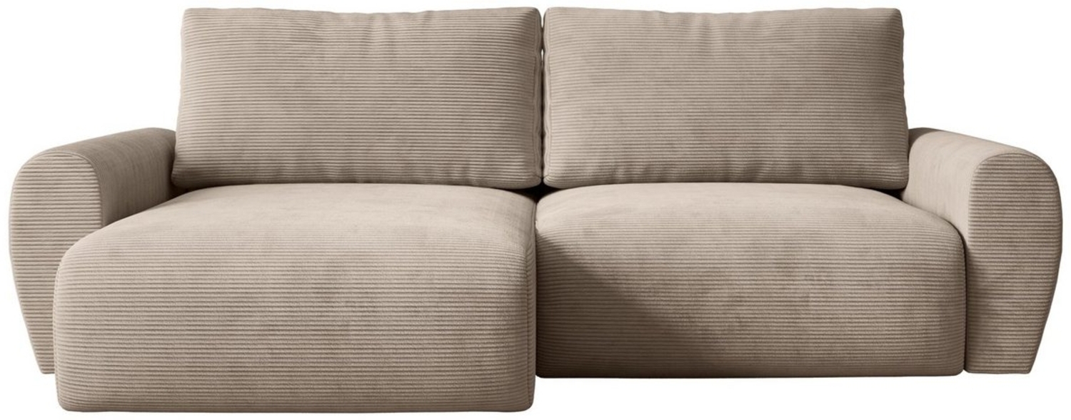 Beautysofa Ecksofa POSS, universelle Ottomane, mit Schlaffunktion Bild 1