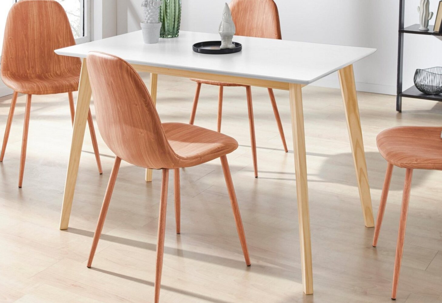 INOSIGN Esstisch Cody, mit Beinen aus Massivholz eckige MDF-Tischplatte, in 2 Farbvarianten Bild 1