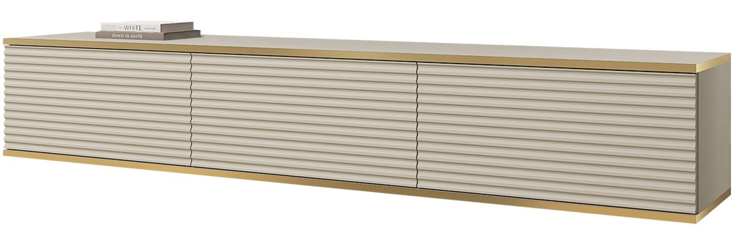 TV-Lowboard TV-Lowboard Orenate II (Farbe: Beige / Beige + Gold) Bild 1