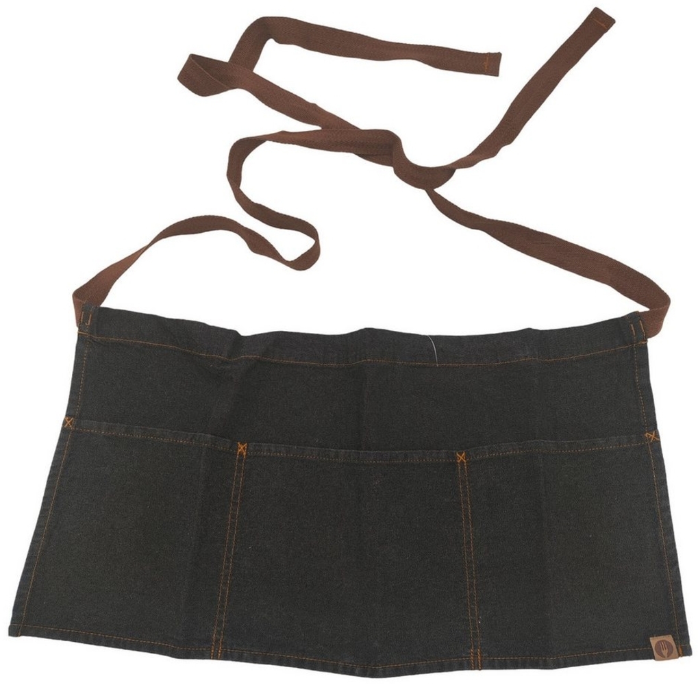 Chef Works Taillenschürze Schürze One Size, Baumwolle schwarz, 30,5x58,5 cm Bild 1