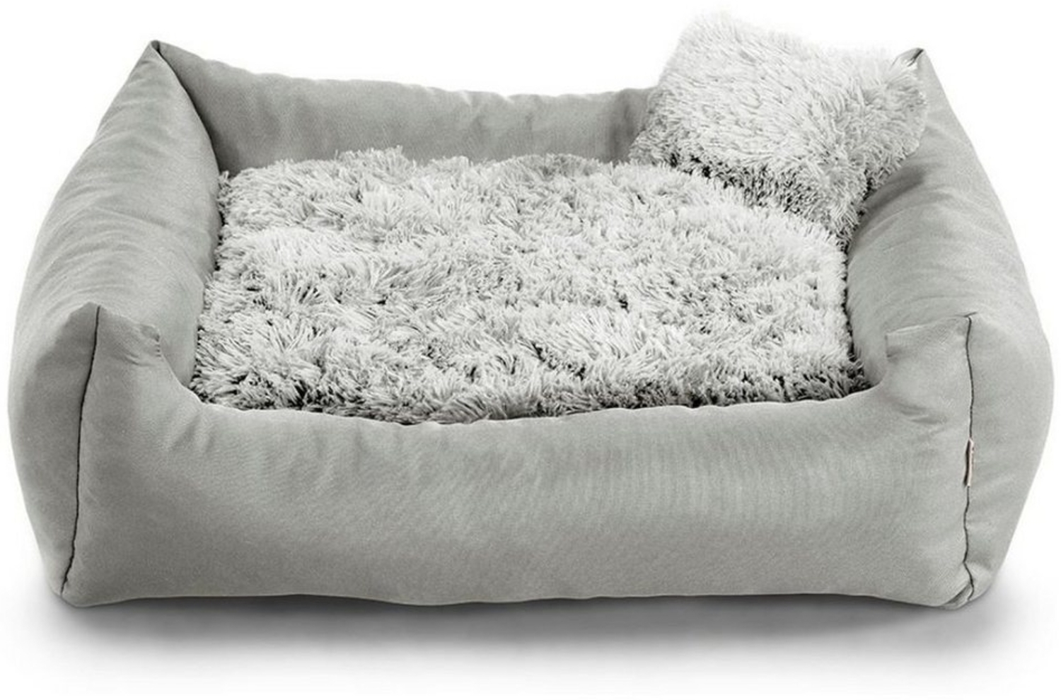 FAVRE Tierbett Fluffy Nelo Hundebett Tierbett Katzenbett, Polyester, Verschiedene Größen Gemütliches Hundebett Shaggy Bild 1