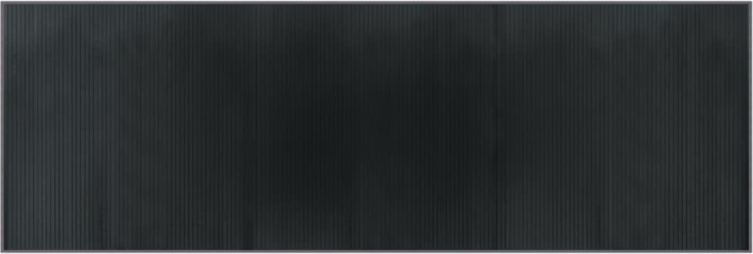 vidaXL Teppich Rechteckig Grau 100x300 cm Bambus 376952 Bild 1