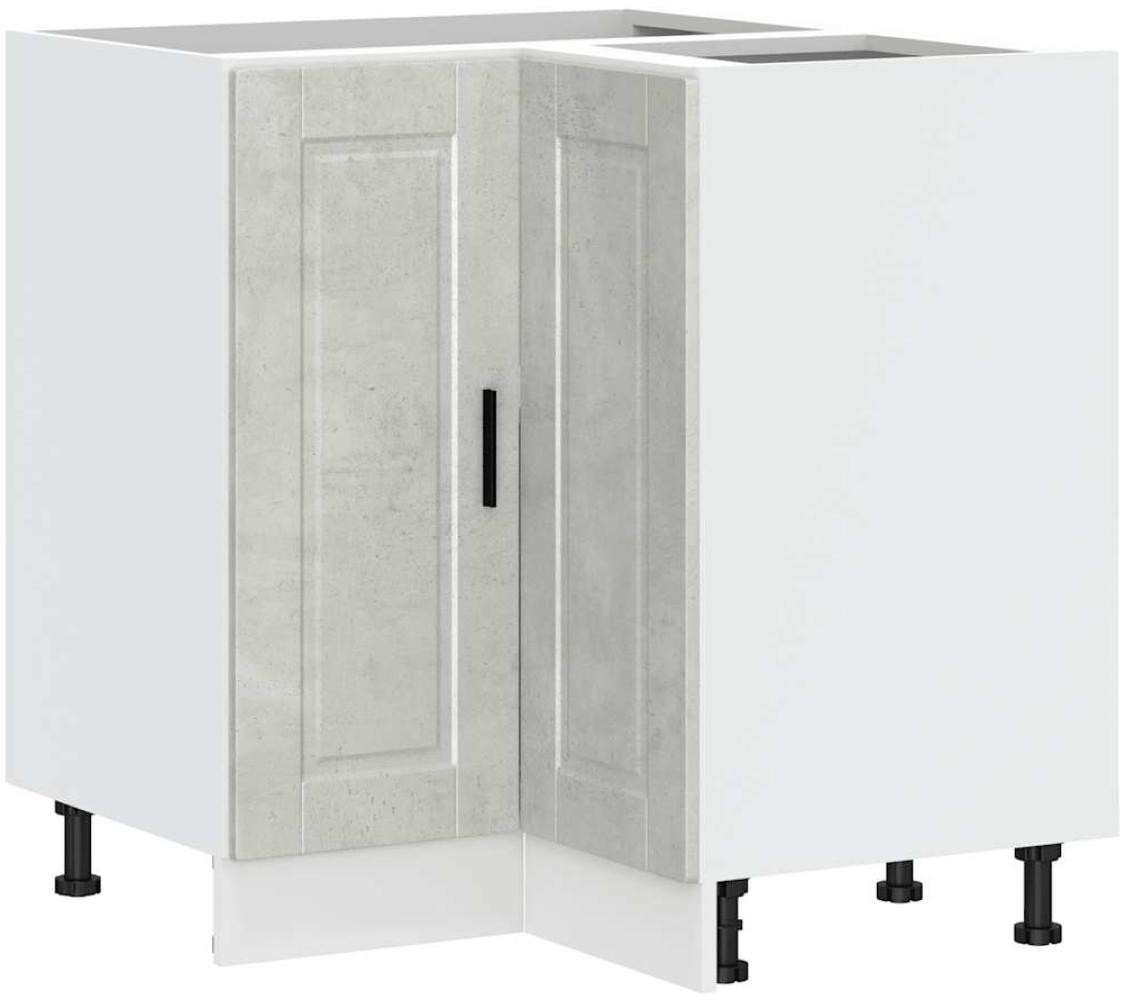 vidaXL Küchen-Eckunterschrank Porto Betongrau Holzwerkstoff 853991 Bild 1