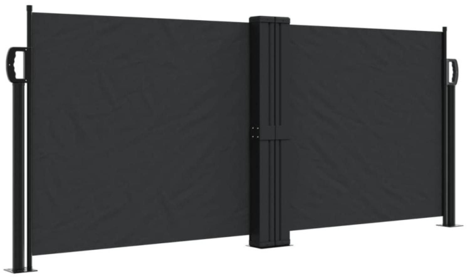 vidaXL Seitenmarkise Ausziehbar Schwarz 100x1000 cm 4004684 Bild 1