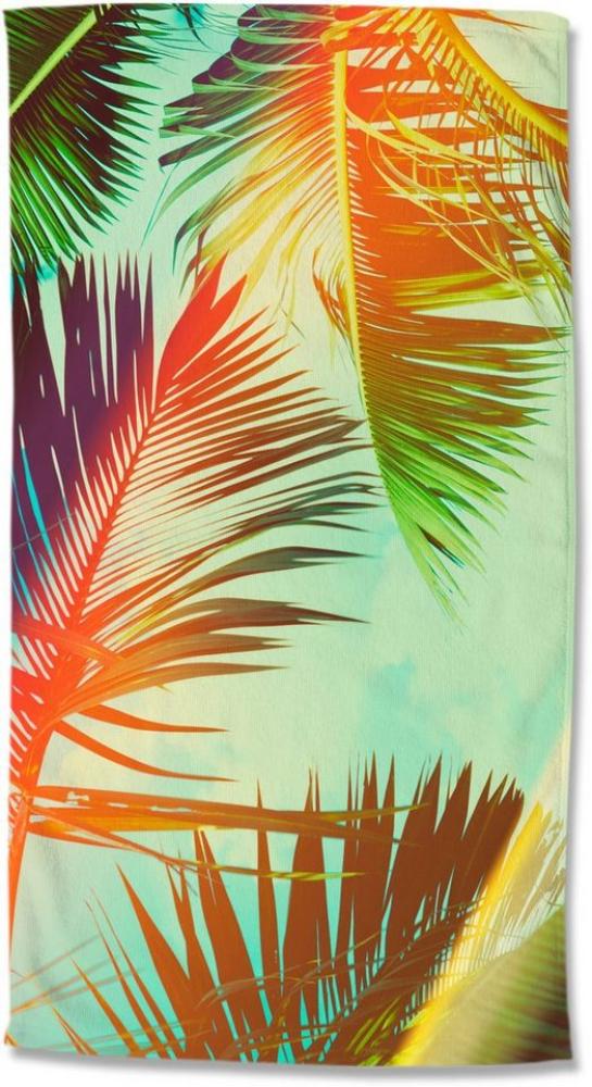 good morning Strandtuch Palms, Microfaser (1-St), Mikrofaser, 100x180, Schnelltrocknend, Sommer, Strand, Erwachsene Bild 1