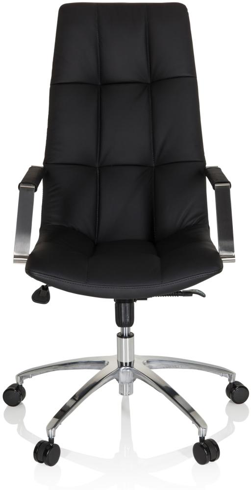 hjh OFFICE Home Office Chefsessel SARANTO PRO Leder Schwarz Bild 1