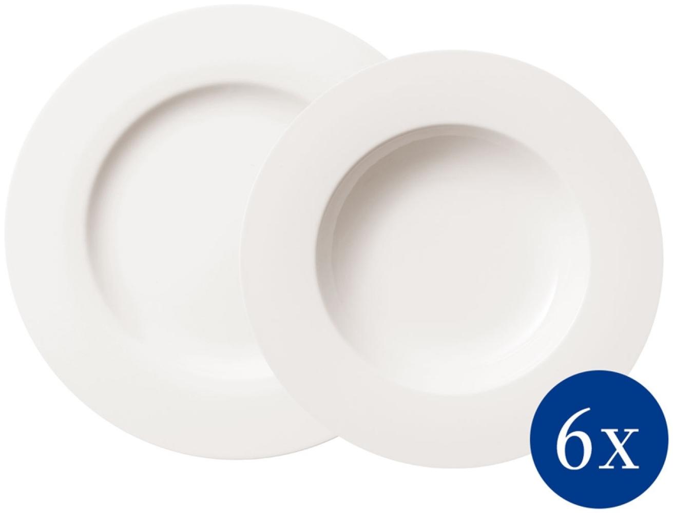 Villeroy & Boch Vorteilset 6 Stück Royal Café au lait Obertasse XL Premium Bone Porcelain weiß 1044121180 Bild 1