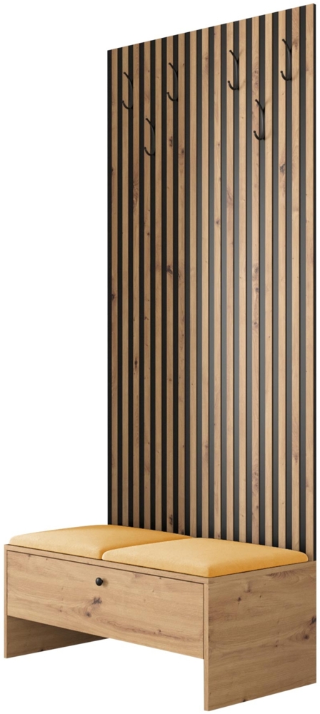 Garderoben-Set 'Melire IV' Artisan Eiche / Manila orange Bild 1