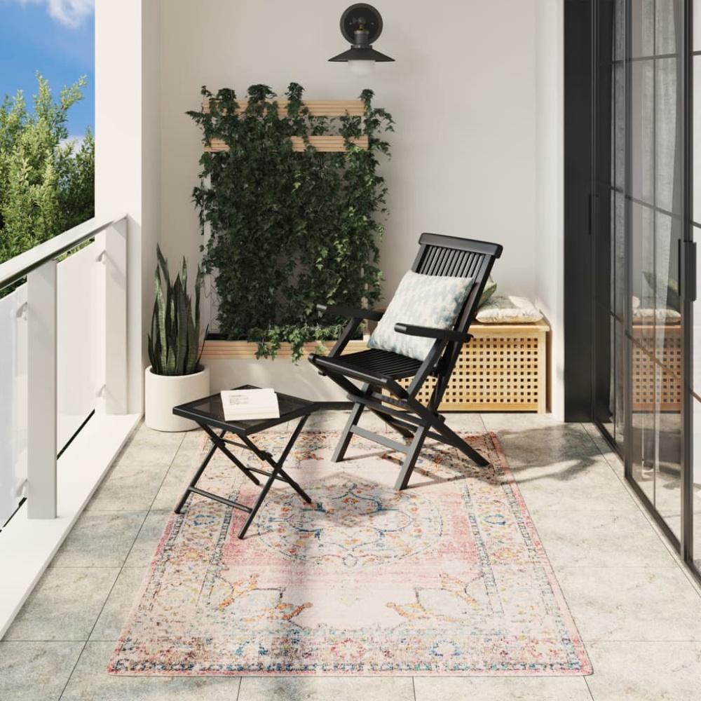 vidaXL Teppich ARBIZU Indoor und Outdoor Vintage-Design 140x200 cm 375688 Bild 1