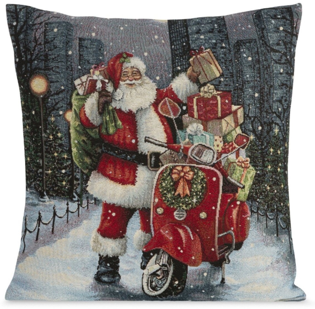 Eurofirany Kissenbezug Winter Weihnachten 45x45 Kissenbezüge Gobelin Kissenhülle Bild 1