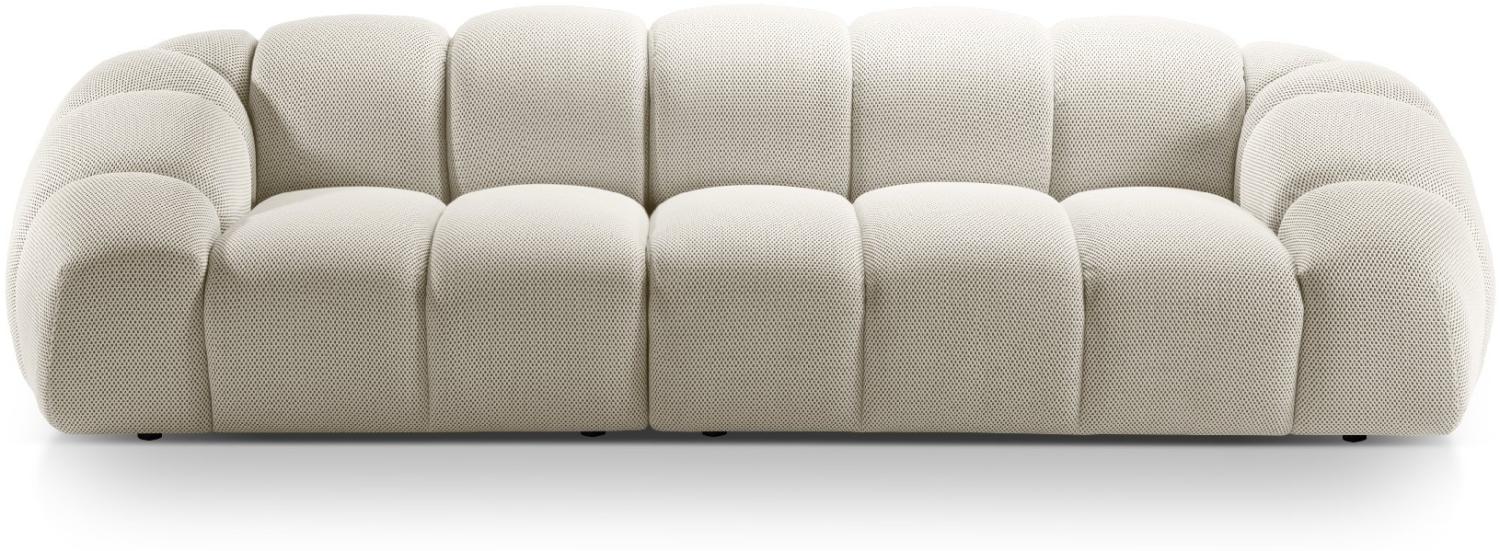 Micadoni Sofa Diana 4-Sitzer 3D-Stoff Helles Beige Bild 1