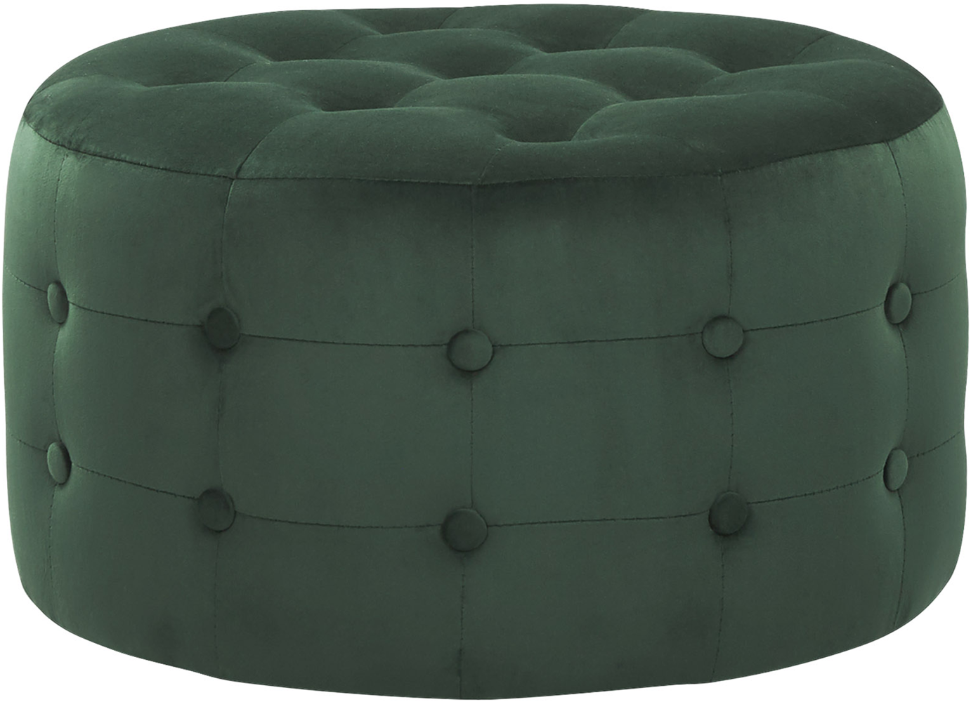 Pouf Samtstoff ⌀ 55 cm dunkelgrün TAMPA Bild 1