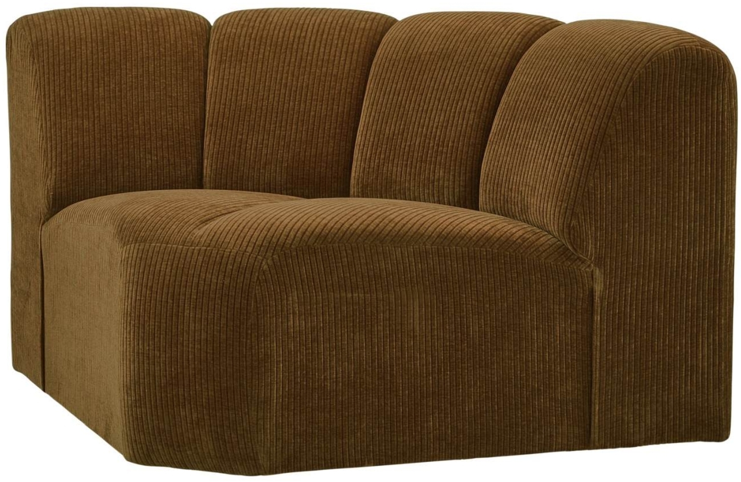 Modulsofa Mojo Flachcord Eck-Element, Honiggelb Bild 1