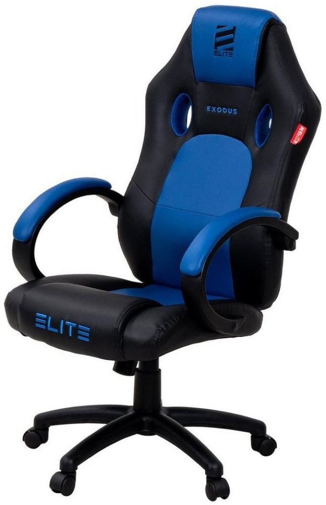 ELITE Gaming Gaming-Stuhl Ergonomischer Gamingstuhl Exodus Bürostuhl inkl. XXL Sitzfläche (hohe Rückenlehne, verstellbare Sitzhöhe, extragroße Sitzfläche, vielfältige Farbauswahl, Sicherheits-Doppelrollen, 1 St), verstellbare Sitzhöhe Bild 1