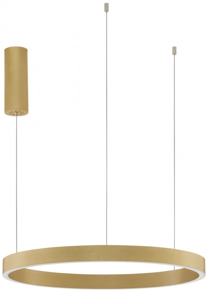 Nova Luce 9345661 ELOWEN LED Pendelleuchte 60cm 3000K Gold gebürstet dimmbar Bild 1