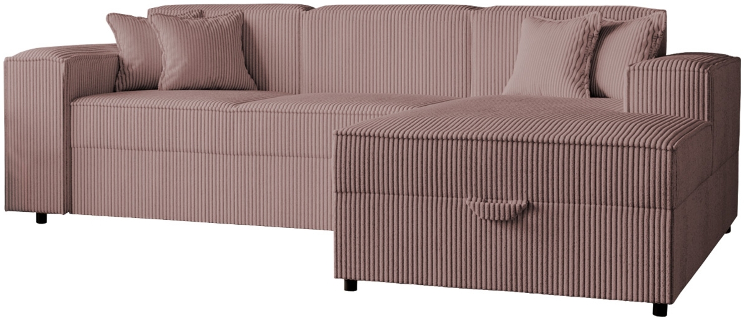 Ecksofa Santos L Cord (Farbe: Poso 27, Seite: Rechts) Bild 1