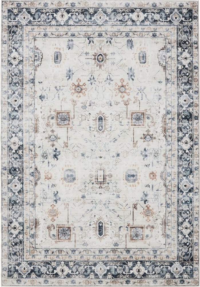 Interiyou Teppich Gent, Rechteckig, Höhe: 5 mm, Vintage Kurzflor für Wohnzimmer, Schlafzimmer, waschbar, pflegeleicht Bild 1