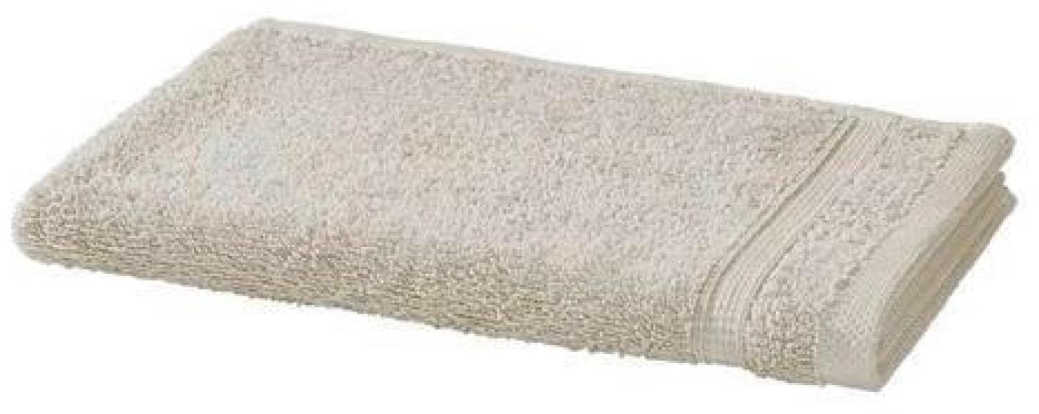 Handtuch Baumwolle Plain Design - Farbe: grau-beige, Größe: 30x50 cm Bild 1