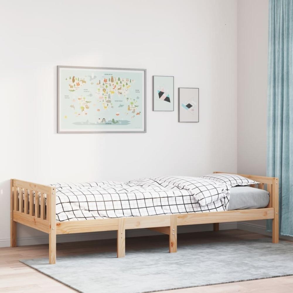 vidaXL Kinderbett ohne Matratze 90x190 cm Massivholz Kiefer 855030 Bild 1