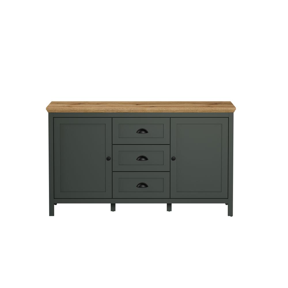 Trendteam 'Stanton' Sideboard/Buffet, Tannengrün Dekor/Evoke Eiche Nachbildung, B/H/T: 146 / 86 / 45 cm Bild 1