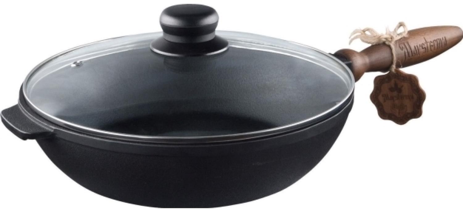 Maysternya Ketaus keptuve su dangciu frying pan 24x6 cm su nuimama rankena T304C3 Bild 1