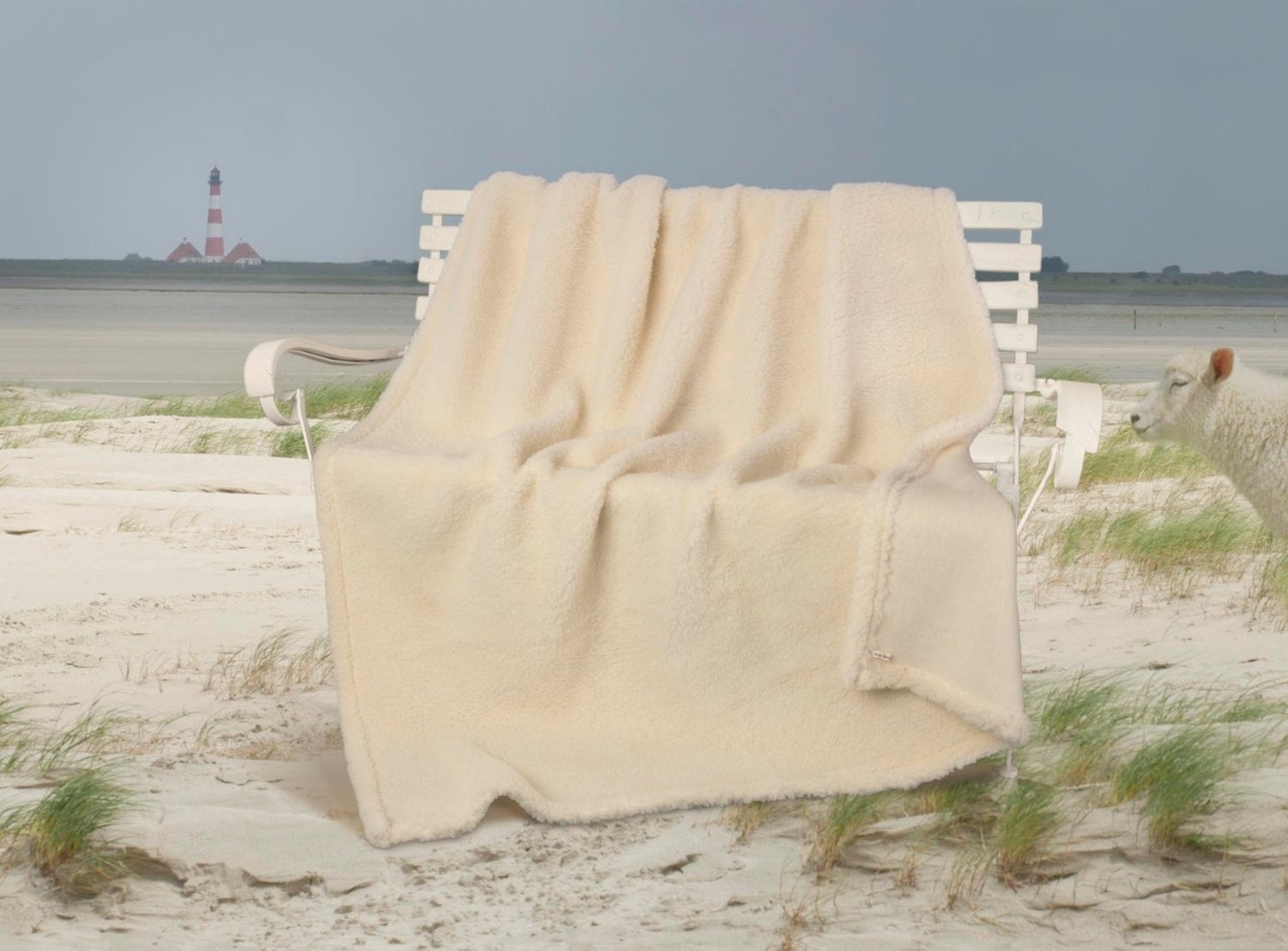 Wolldecke Wolldecke Nordsee aus 100% SSW Schafschurwolle, Wohnen und Accessoires GmbH & Co. KG Bild 1