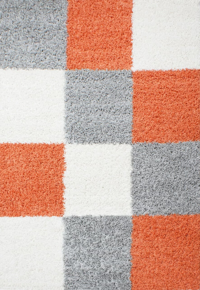 Hochflor Teppich Lux Läufer - 80x150 cm - Terrakotta Bild 1