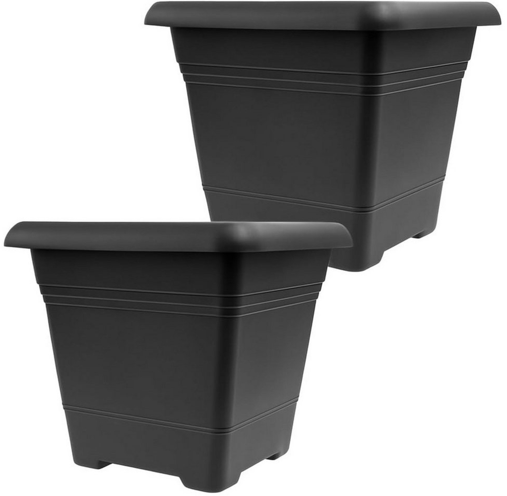 Centi Pflanzkübel Großer Outdoor Pflanzkübel mit Drainagesystem (2er-Set) Bild 1