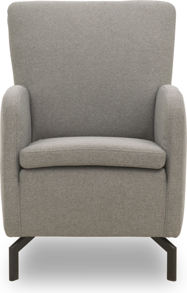 DOMO Collection Dallas, Sessel, Webstoff hell grau, 68 cm Bild 1